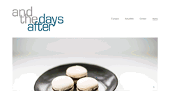 Desktop Screenshot of andthedaysafter.com